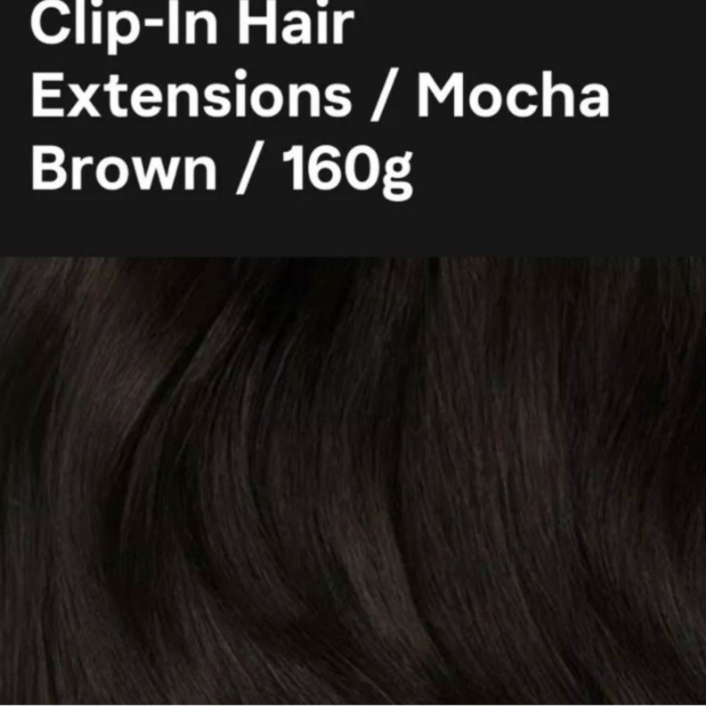 20" Mocha Brown Clip-In Hair Extensions